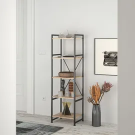 Tectake Regal Holz 47,5x34,5x151,5 cm braun