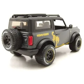 MAISTO Ford Bronco Badlands Toyo Tires '21 (schwarz, Maßstab 1:24, Türen beweglich, grau (532541)