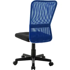 vidaXL Bürostuhl Netzgewebe Schwarz und Blau