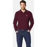 Babista Langarm-Poloshirt MILANVETZO dunkelrot- 50,