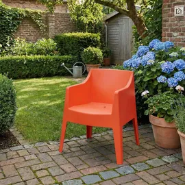 deluke HENRI Gartenstuhl 73 x 57 x 78 cm orange 6 St.