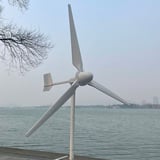 3000W Windkraftanlage 24V 48V 96V 220V Horizontaler Windgenerator 3KW Permanentmagnetgenerator 3 Blätter Windturbine Freie Energie (220V)