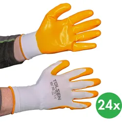 Arbeitshandschuhe aus Nitril, Größe 10, Packung mit 24 Paaren