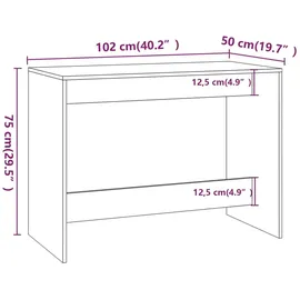 vidaXL Essgruppe 3-tlg. weiß hochglanz