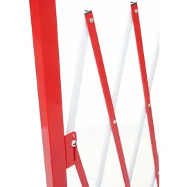 Mendler Scherengitter 36-300 x 153 cm Rot/Weiß