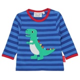 Toby Tiger Langarmshirt mit T-Rex Applikation in blau | Gr.: 98