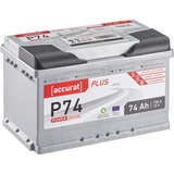 Accurat Plus P74 Autobatterie 74Ah