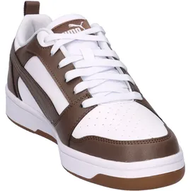 Puma Rebound V6 Low Puma White/Flat Bronze/Gum 45