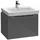 Villeroy & Boch Subway 2.0 Waschtischunterschrank, 1 Auszug, Waschbecken mittig, 637x420x454mm, Soft Grey, Griff chrom glänzend