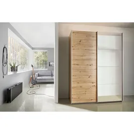 Rauch Schwebetürenschrank 136 x 197 x 61 cm Eiche Artisan/Braun