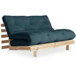 KARUP Design - Roots Schlafsofa, 140 x 200 cm, Kiefer natur /  petrolblau (757)