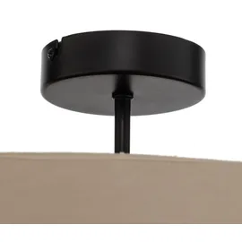 LINDBY Jusari 3-flg. creme Textil Ø 56 cm