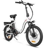 Samebike Elektrofahrrad 36V 12AH ebike 20 Zoll E-Mountainbike 25km/h Moped ebike