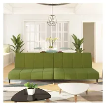 vidaXL Schlafsofa 2-sitzer Hellgrün Samt Vidaxl