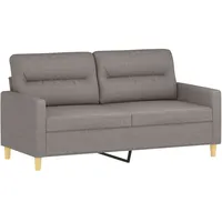 vidaXL 2-Sitzer-Sofa Taupe 140 cm Stoff