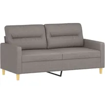 vidaXL 2-Sitzer-Sofa Taupe 140 cm Stoff