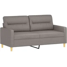 vidaXL 2-Sitzer-Sofa Taupe 140 cm Stoff