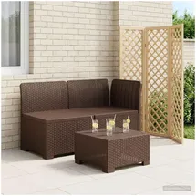 vidaXL 2-Sitzer Garten-Sofa 0 x 0 x 0 cm Braun