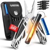 AVENTURIS® Multitool-Feuerstahl-Set, Survival-Outdoor- Ausrüstung für jede Situation 21 Funktionen Multitool werkzeug kombiniert mit Feuerstahl als set. Ein Outdoor-messer mit feuerstahl xxl