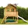 Axi Marc Spielhaus Braun - Grün mit Weißer Rutsche 212 x 432 x 293 cm