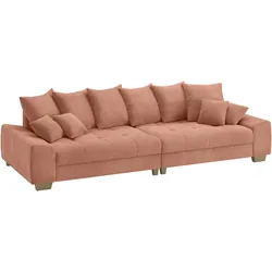 Big-Sofa MR. COUCH "Nikita II", orange, B:300cm H:88cm T:118cm, Novaclean Avanti (100% Polyester), Sofas