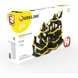 Hubelino pi 440440 Kugelbahn Set XL (246 Teile), Kompatibel