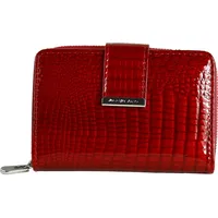 Jennifer Jones Damen RFID Blocker Brieftasche rot Leder Croco OPJ711R