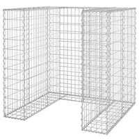 vidaXL Gabionenwand für Mülltonnen 110 x 100 x 110 cm