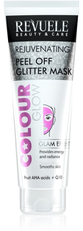 Revuele Colour Glow Rejuvenating Peel off Glitter Mask Peel-Off-Maske zur Verjüngung der Haut 80 ml