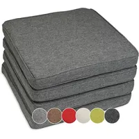 Sunnypillow 4er Set Stuhlkissen wasserdicht UV-lichtecht 45 x 45