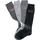 H.I.S. Kniestrümpfe H.I.S, Mädchen, Gr. 27-30, grau (schwarz, anthrazit, hellgrau, grau), Baumwolle, Elasthan (LYCRA), Polyamid, unifarben, elastisch, Socken Kniestrümpfe, mit verstärkten Belastungszonen