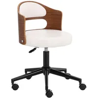 Kosmetikhocker, Friseurstuhl, Hocker, Sattel, Spa, mobil, weiß