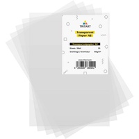 Tritart Transparentpapier Weißes Transparentpapier A2 100g/qm 20 Blatt, Weißes Transparentpapier DIN A2 100g/qm 20 Blatt weiß