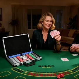 sportnow Pokerkoffer Pokerset, Poker Komplett Set mit 400 Chips, 11,5 Gramm, 2 Kartendecks, 5 Würfeln, Innenfächer, Dealer-Scheibe, Spielmatte, Aluminiumkoffer