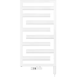 Zehnder Hybridheizkörper „Tetris“ 60 × 122,8 cm in Traffic Black (RAL 9017)