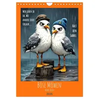 Calvendo Böse Möwen (Wandkalender 2026 DIN A4 hoch), CALVENDO