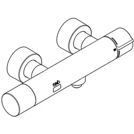 KWC AR Wandbatterie, F5, elek., Thermostat, für Handbrause, C-Modul, Batterie,