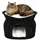 LIONTO Weidenkorb für Katze schwarz
