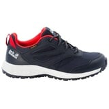 Jack Wolfskin WOODLAND TEXAPORE LOW K Kinder Gr.33 - Wanderschuhe - blau|rot