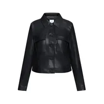 Betty & Co Damen Lederjacke Schwarz 40