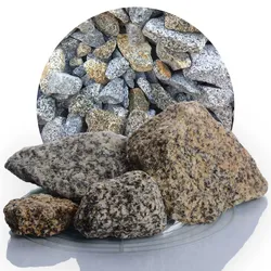 Granit Ziersplitt gelb-grau 60-120 mm - 25 kg Sack