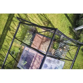 Juliana Halls Montageleisten-Set für Sicherheitsglas Icon Gardenhouse 8 m. 13 m2 Schwarz