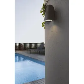 FARO Außenwandleuchte Aluminium 18,0 cm E27 IP44 grau