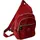 Jennifer Jones Leather Crinkle Nylon Rucksack Rot