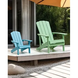 Beliani Kindersessel Gartenstuhl 40 x 50 x 64 cm blau