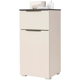 Composad Bad Unterschrank 40 x 81 x 35 cm Beige/Grau/Schwarz