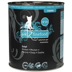 catz finefood Purrrr 6 x 800g Katzennassfutter No.113 Schaf