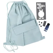Rayher Bastelset Turnbeutel Monster blau