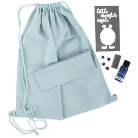 Rayher Bastelset Turnbeutel Monster blau