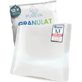 PUREVA Luftentfeuchter Nachfüllpack 12x 450g [NEUESTE FORMEL] Entfeuchter Nachfüllpack mit hochwirksamem Luftentfeuchter Granulat - Entfeuchter Granulat neutralisiert Gerüche & beugt Schimmel vor